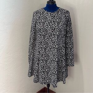 Show Me Your MuMu Black and White Animal Print Dress